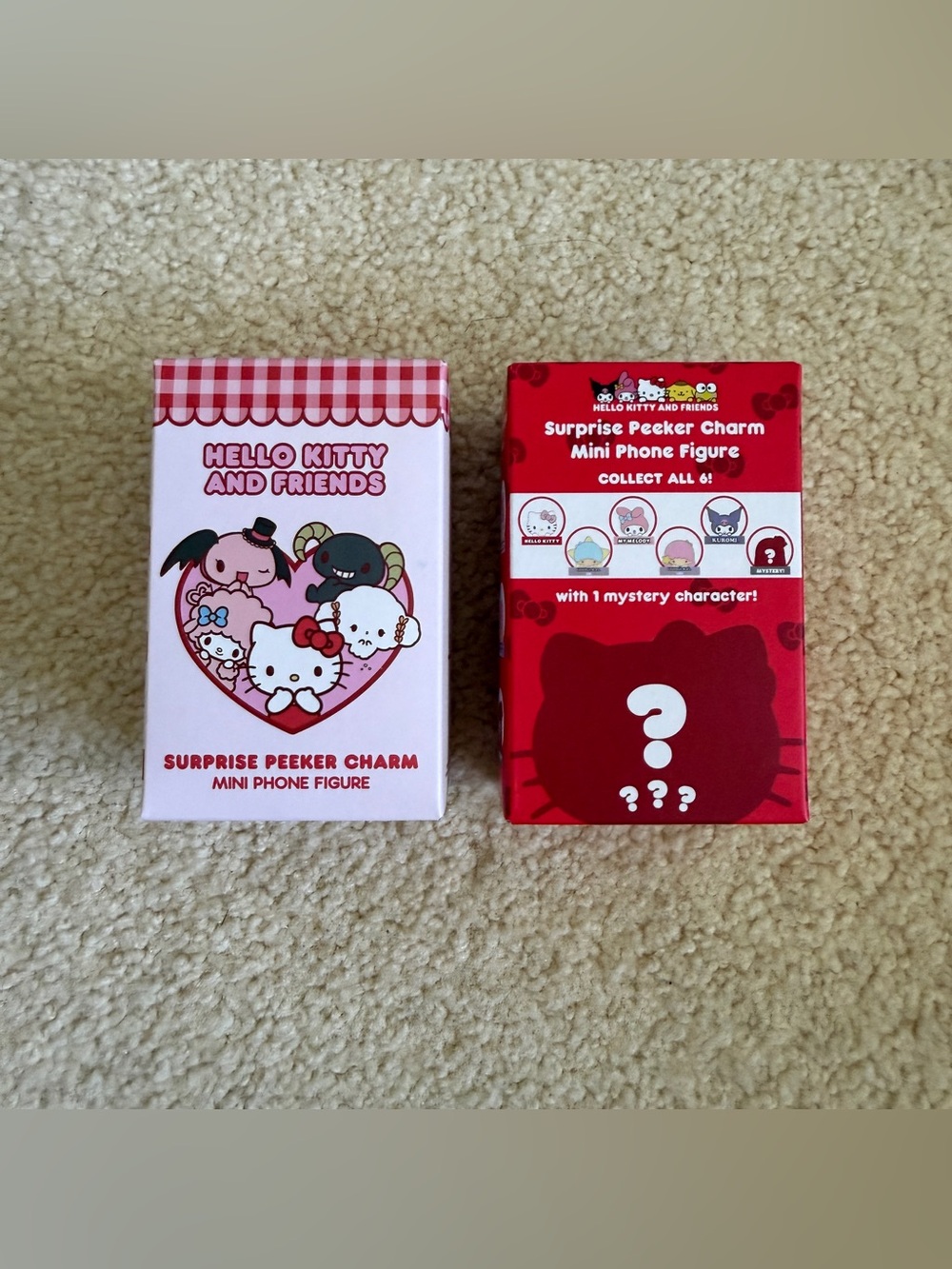 Sanrio Sweethearts Peeker Charms Blind Boxes - set of 2